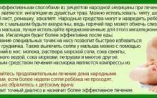 Чем можно лечить насморк у грудничка в 3 месяца?