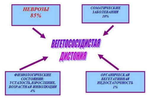 основные заболевания при ВСД